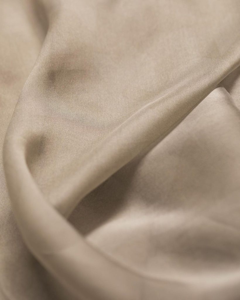 light beige silk fabric