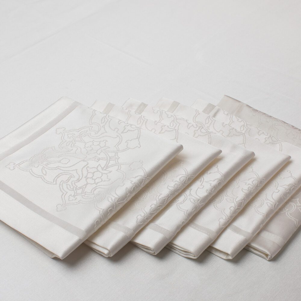 Zərif jacquard masa salfeti dəsti